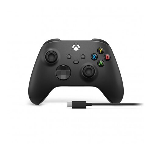 Microsoft Xbox/ PC Series Controller Black + Cable for Windows USB-C Cene