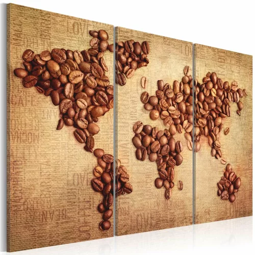  Slika - Coffee from around the world - triptych 60x40