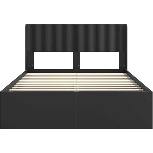  Okvir za krevet s pohranom i uzglavljem Crna 135 x 190 cm - Crna 135 x 190 cm Slike