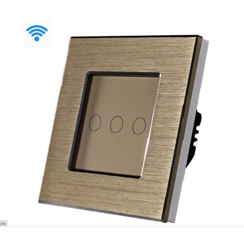 Tuya 3G wi-fi pametni prekidači al zlatni (wifi touch switch) Slike