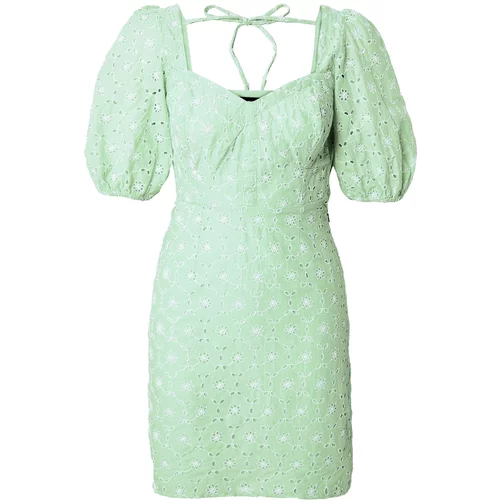 Dorothy Perkins Poletna obleka svetlo zelena / bela