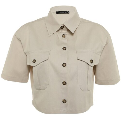 Trendyol Stone Pocket Detailed Shirt Cene