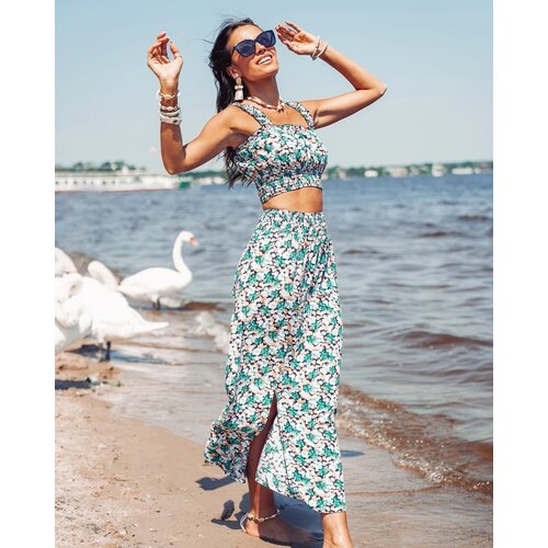 Resti Mint women's set with floral print Cene