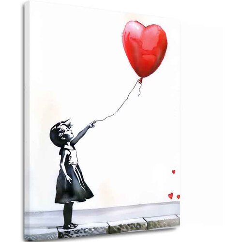  Slika HEART BALLOON GIRL | Italijansko platno Cene
