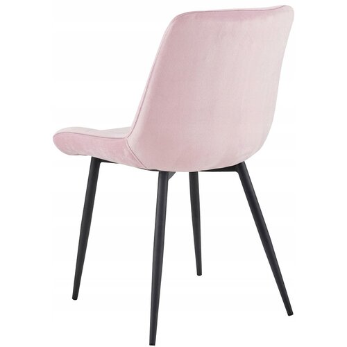  BERA stolica - svijetlo ružičasti bar&amp;scaron;un / crne noge x 1 Slike