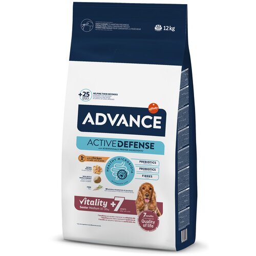  2 kg gratis! 11,5 kg / 12 kg Advance - 12 kg Medium Senior Vitality 7+ Cijene