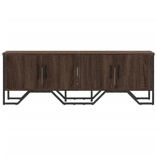  TV ormarić 122x34x41 cm konstruirano drvo Smeđa Slike