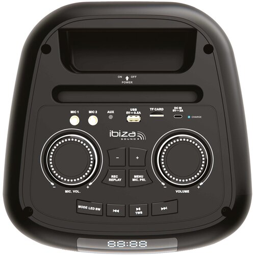 Ibiza COLUMBA 700 (AKTIVNI AKOMULATORSKI ZVOČNIK VISOKE MOČI 2 x 8&amp;quot;/20cm 700W) - Slike