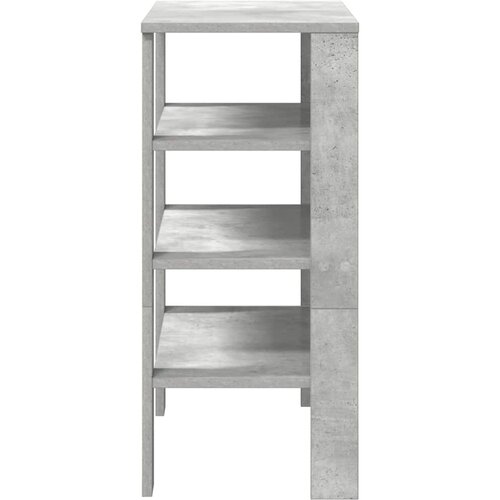  Stalak za cipele boja betona 61x32x70 cm konstruirano drvo Slike