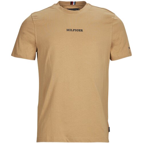 Tommy Hilfiger Majice s kratkimi rokavi MONOTYPE SMALL CHEST PLACEMENT Bež Slike
