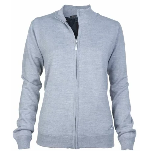Greg Norman MERINO (50:50) LINED FULL-ZIP Ženski pulover, siva, veličina
