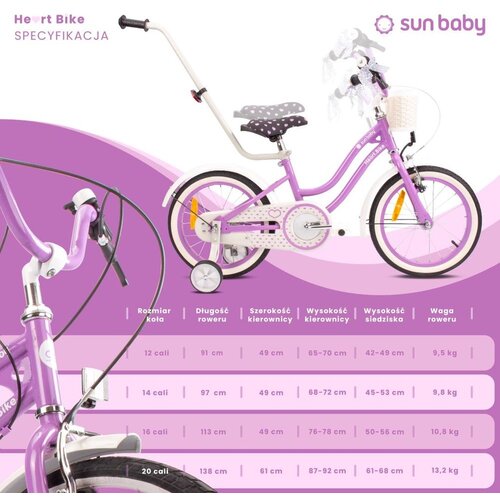  Dječji bicikl Heart 20&amp;quot; - 6 Shimano brzina - ljubičasti Slike
