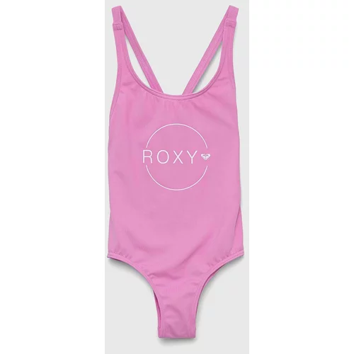 Roxy Enodelne otroške kopalke roza barva