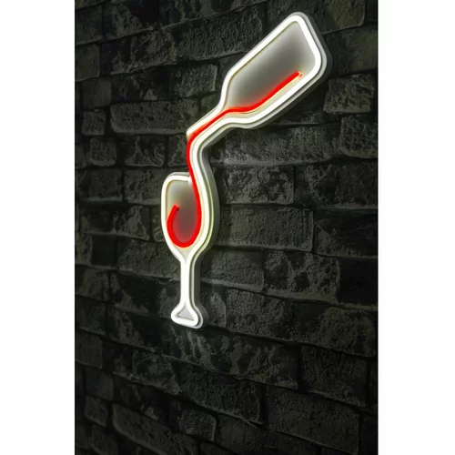 Wallity Ukrasna plastična LED rasvjeta, Wine - White, Red