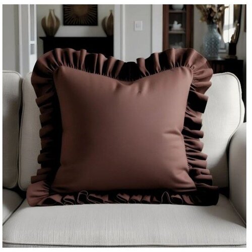 Mila Home Prevleka za blazino iz me&amp;scaron;anice bombaža 40x40 cm Ruffled &amp;ndash; Slike