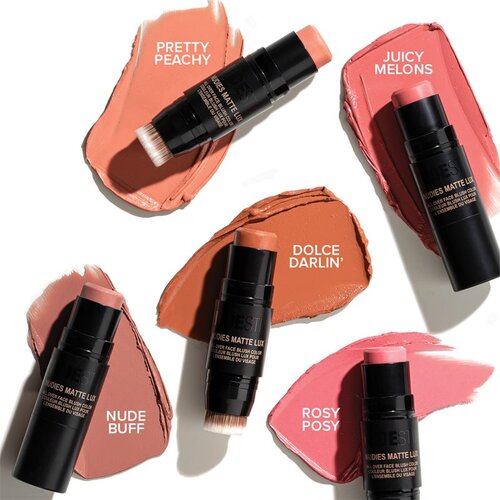 Nudestix Nudies Matte Lux multifunkcionalna olovka za oči, usne i lice nijansa Pretty Peach 7 g Slike