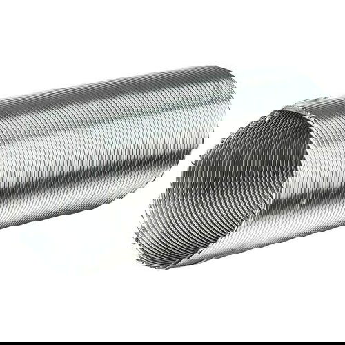 Fleksibilna cijev (promjer: 100 mm, duljina: 3.000 mm, aluminij, srebrne boje) Slike