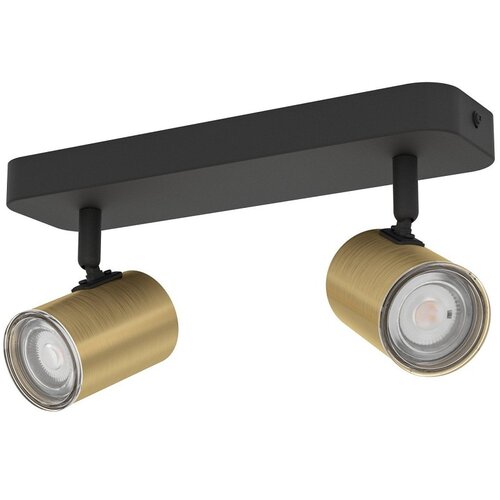 Eglo SPOT LAMPA 2XGU10 CONSUMA 1 CRNA-ZLATNA 300584 Cene