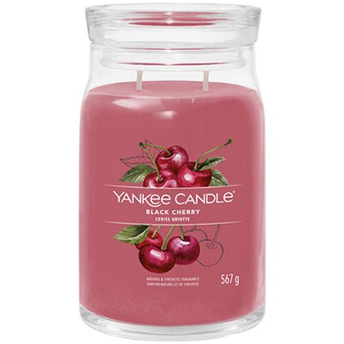 Yankee Candle Black Cherry dišeča sveča Signature 567 g Cene