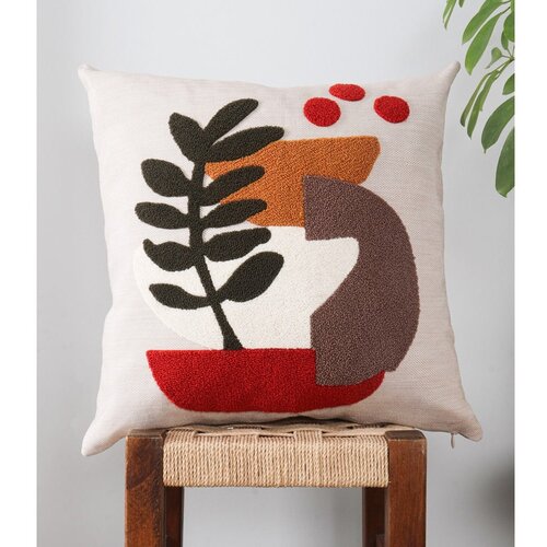 Mioli Decor Lanena okrasna blazina 43x43 cm Begonya – Cene