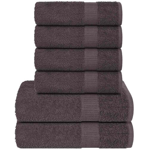 vidaXL 6-dijelni set ručnika antracit 360 gsm 100 % pamuk Cijene