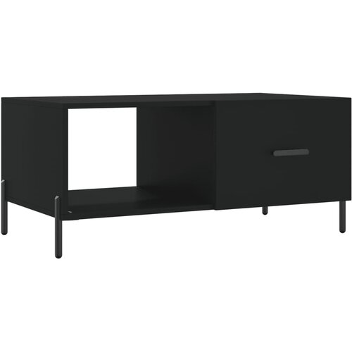 Maison Chic Klubska mizica - kavna mizica - Nizka mizica črna 90x50x40 inženirski les, (21753444) Slike