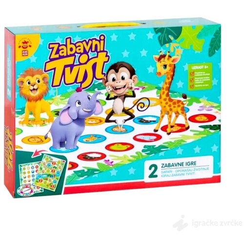 RAZNO Društvena igra 2u1 ZABAVNI TVIST Cene