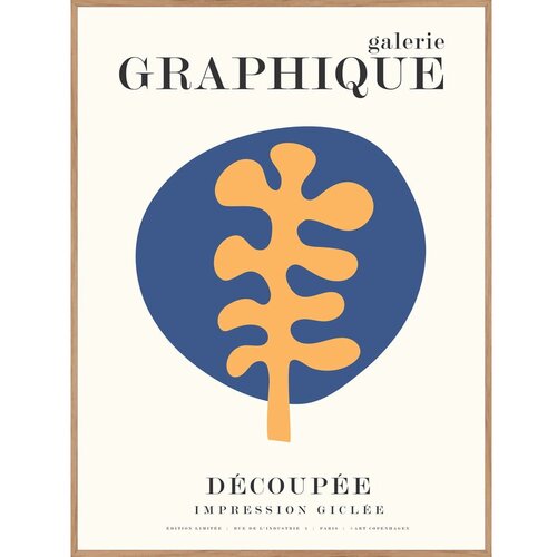 Malerifabrikken Plakat z okvirjem 31x41 cm Graphique 7 &amp;ndash; Slike