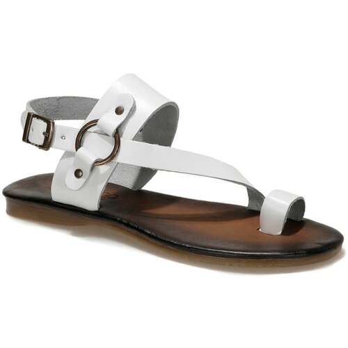Butigo Sandals - White - Flat Cene