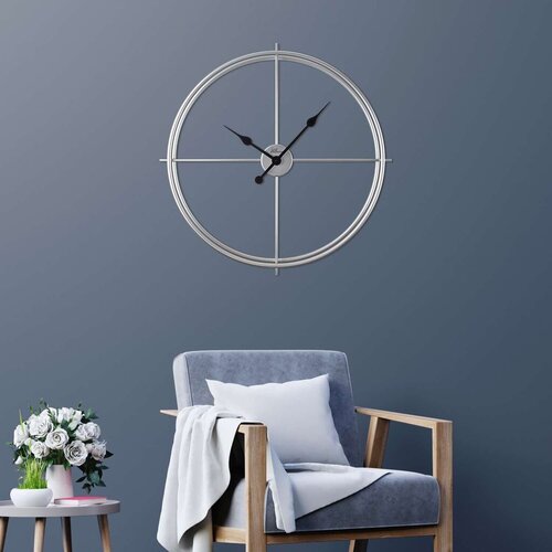 Wallity Zidni sat Scandinavian, 66x66 cm, Srebrne boje Cijene