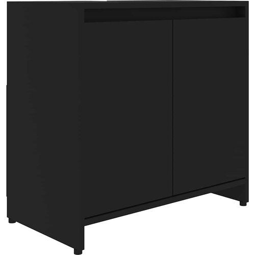 Maison Chic Kopalni&amp;scaron;ka omarica - Kopalni&amp;scaron;ki kabinet črna 60x33x61 cm iverna plo&amp;scaron;ča, (21794714) Slike