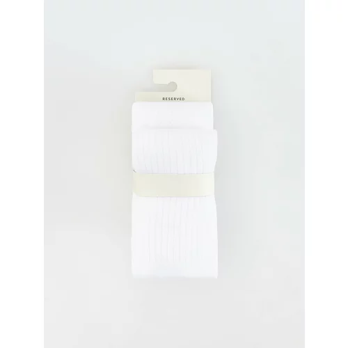Reserved - Komplet od 2 para čarapa s gaćicama s visokim udjelom pamuka - bijela