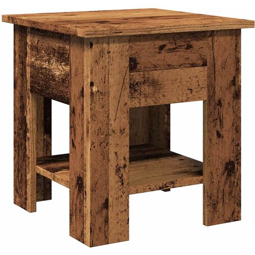 Maison Chic Kava miza - kavna mizica - Nizka mizica Old Wood 40x40x42 cm Inženirski les, (21753872) Slike