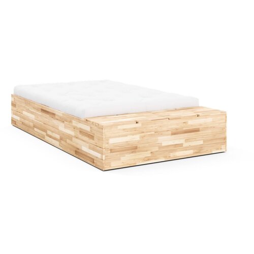Karup Design Bračni krevet od masivnog bora s prostorom za odlaganje s podnicom 160x200 cm u prirodnoj boji Basement Bed – Cijene