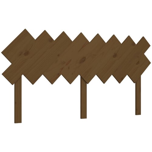 Maison Chic posteljno vzglavje - vzglavna omarica - nočna omarica medeno rjavo 159,5x3x80,5 cm trdna borovina, (21707300) Cene