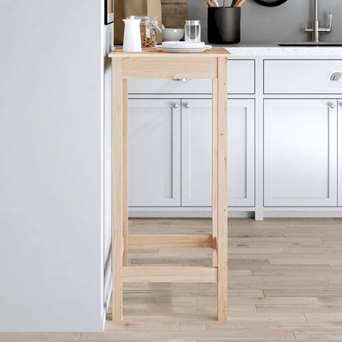 VidaXL Barska miza 50x50x110 cm trdna borovina Slike