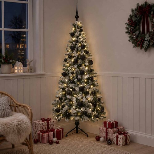  Umjetno božićno drvce s kuglicom 150 cm 150 LED lampica Slike