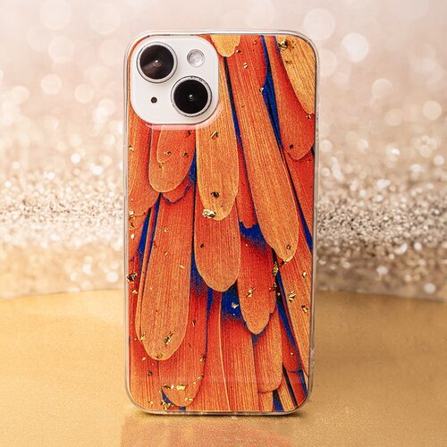  Futrola GOLD GLAM za Samsung Galaxy A15 4G / A15 5G narandzasta Slike