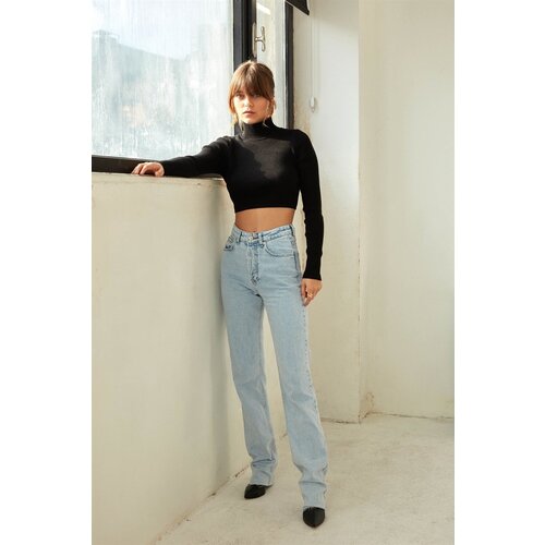 VATKALI Desert Straight Fit Jeans Blue Slike