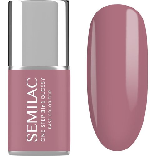 Semilac One Step 3in1 Glossy gel lak za nokte nijansa 201 Earth Pink 7 ml Slike