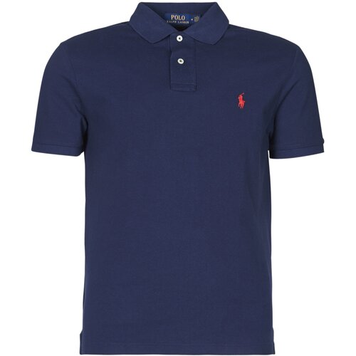 Polo Ralph Lauren POLO AJUSTE DROIT EN COTON BASIC MESH LOGO PONY PLAYER Blue Slike