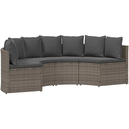  Set sofe 2 pcs Siva Solidno drvo akacije i poli ratan Cijene