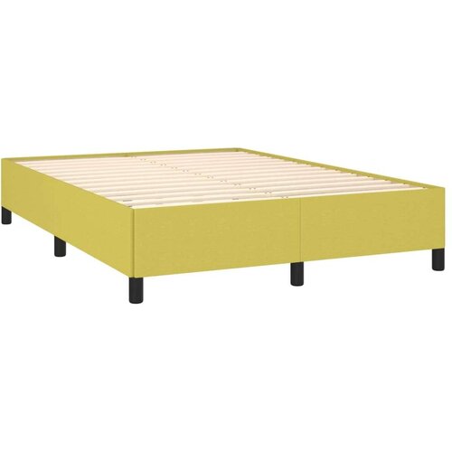  Okvir za krevet bez madraca zeleni 140 x 200 cm od tkanine Slike