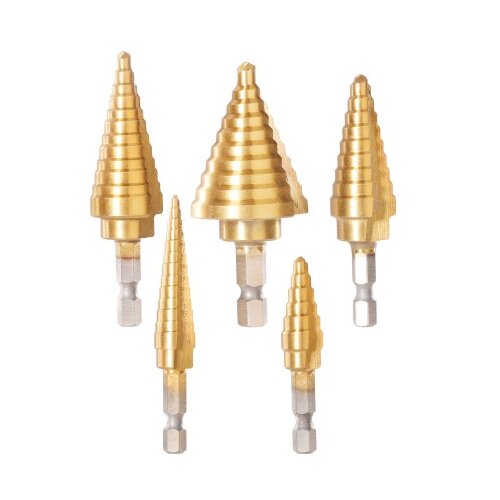 TOTAL TOOLS 5-delni set stopenjskih svedrov HSS 4341 INDUSTRIAL (TACSD2051) Cene