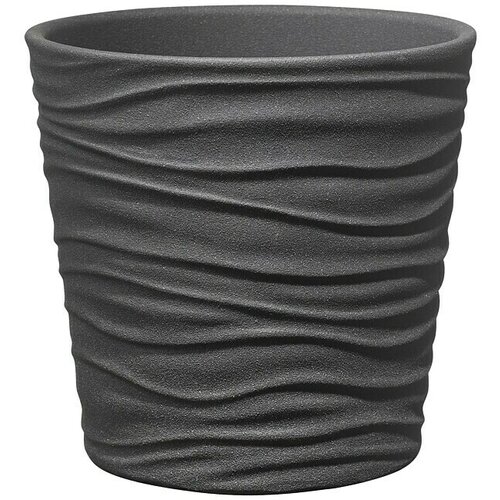 SK Okrugla tegla za biljke Sonora (Vanjska dimenzija (&amp;oslash; x V): 7 x 6 cm, Antracit, Keramika, Mat) Slike
