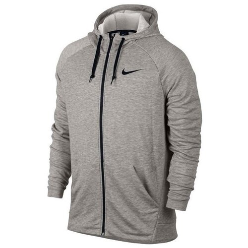 Nike Puloverji Dry FZ Fleece Hoodie Trening Siva Slike