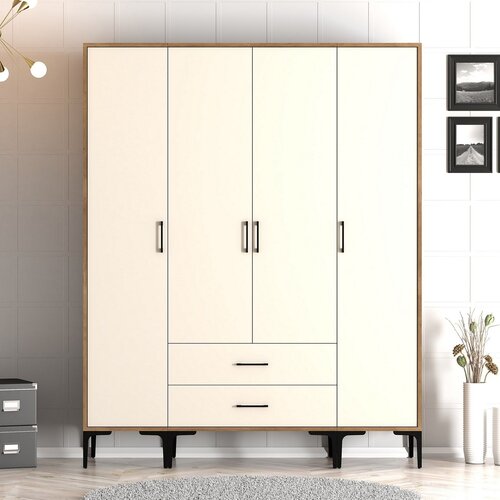 Hanah home Ormar Kumsal STS, 160x201,4x47,5 cm, Krem Cene