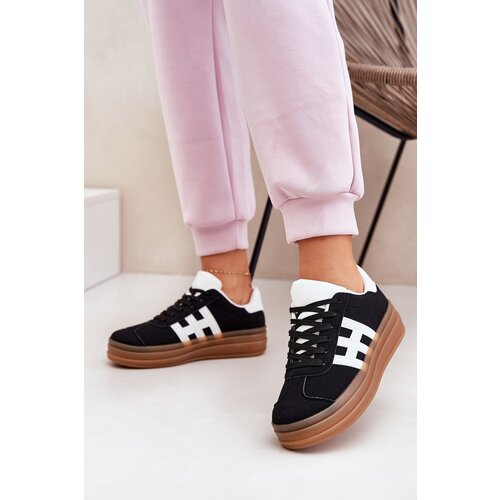 EVENTO Boto Women's Platform Sneakers Black Syliyana Cijene