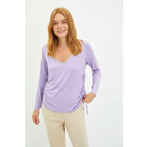 Trendyol Lilac Knitted Maternity Homewear Pajama Top