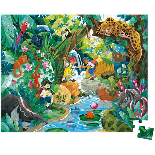 Janod otroški puzzli adventure 100 kosov Cene